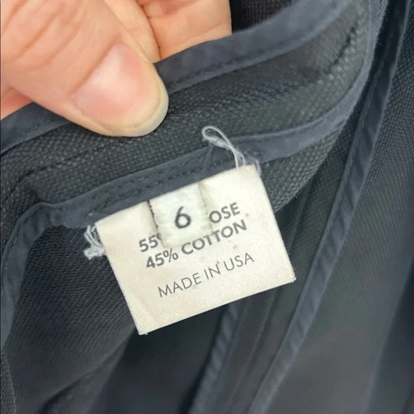 Apiece Apart Black Cotton Viscose One Button Blazer size 6 - Picture 9 of 12